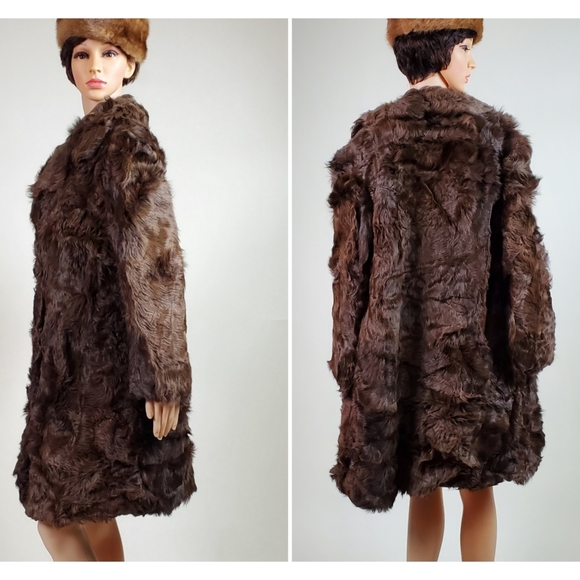 SOLD curly lamb fur coat - Picture 2 of 16